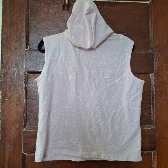 The Beatles Pink Washed Sleeveless Cropped Hoodie | Size M - Picture 5 of 8